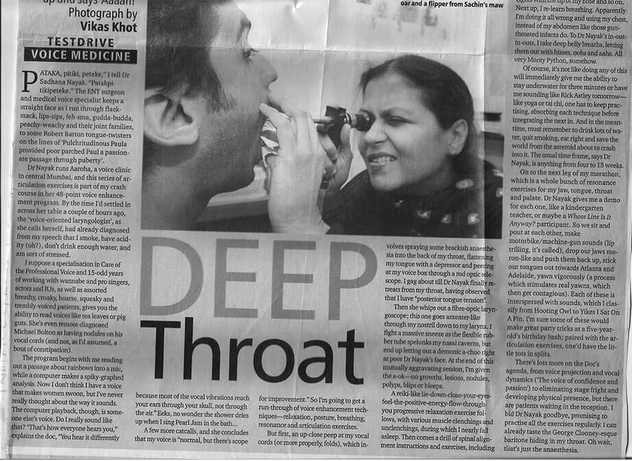 throat april Deep